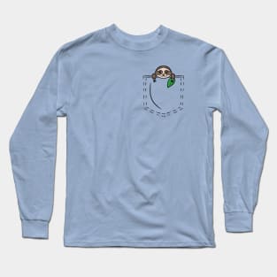 POCKET SLOTH Long Sleeve T-Shirt